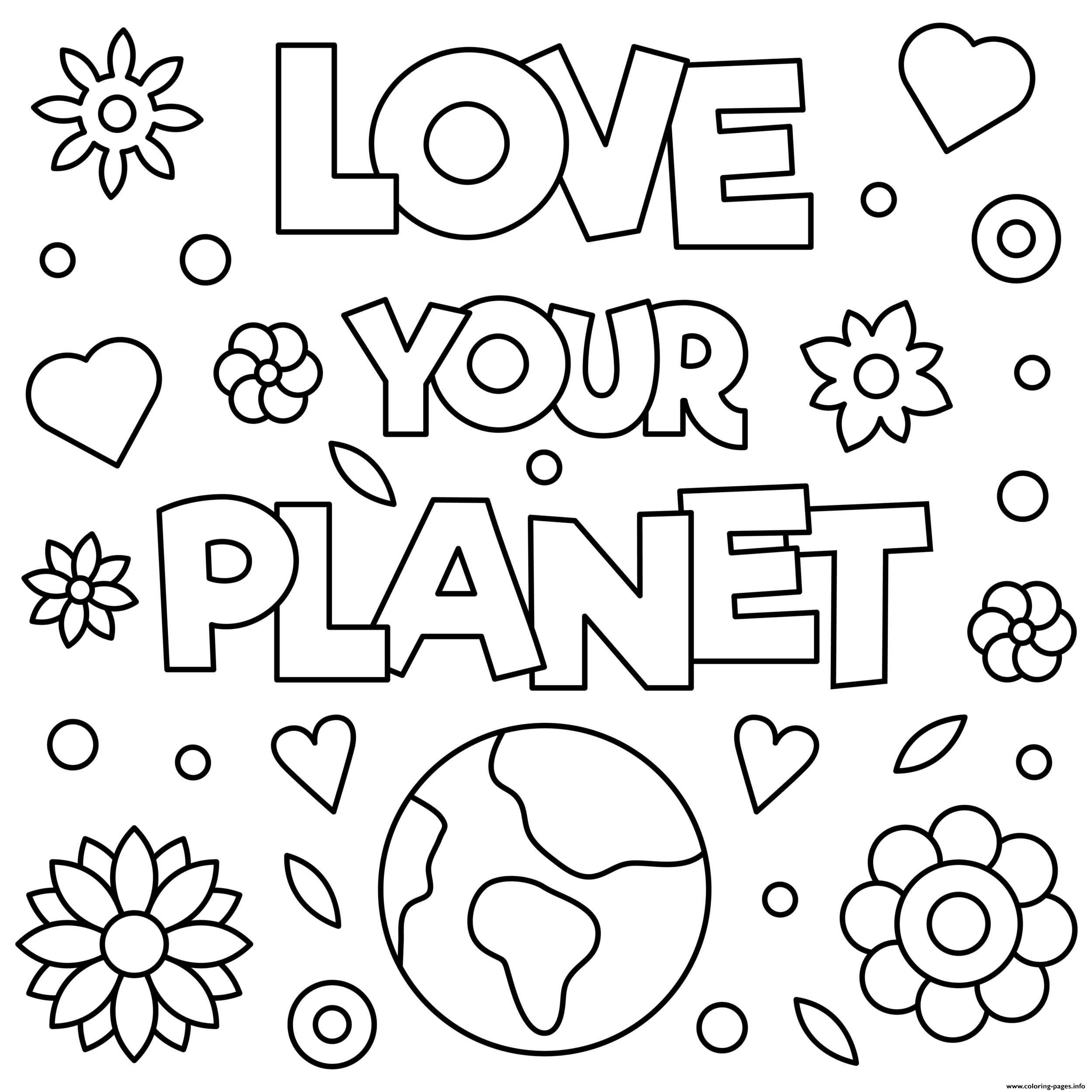 Coloring pages love your planet earth day april coloring pages printable tremendous sheets