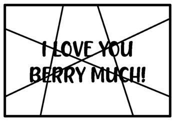 I love you berry much berry activity back to school coloring pages