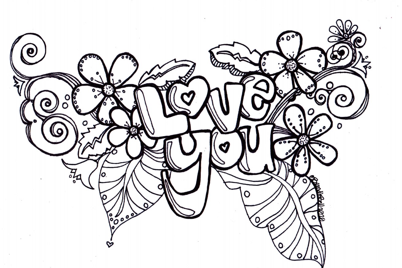 Love you coloring page â sugar beet crafts