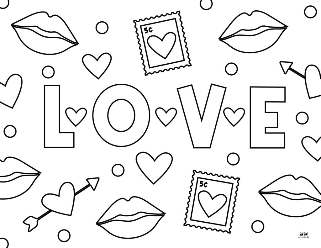 Love i love you coloring pages