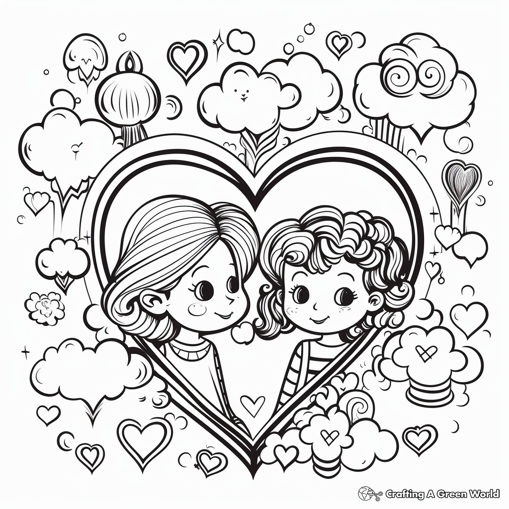 I love you coloring pages