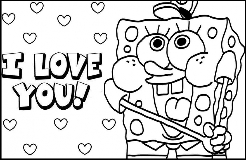 Free printable i love you coloring pages