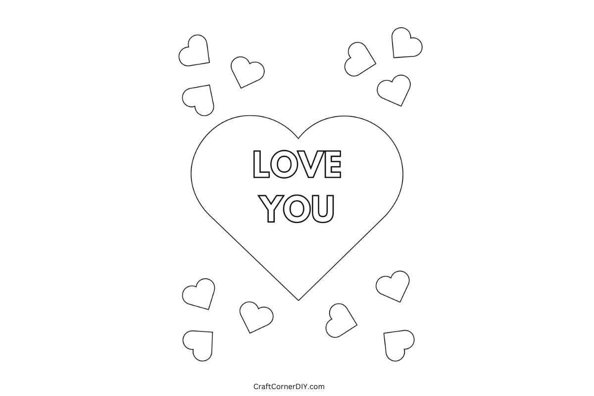 Free valentines day coloring pages free printable craft corner diy