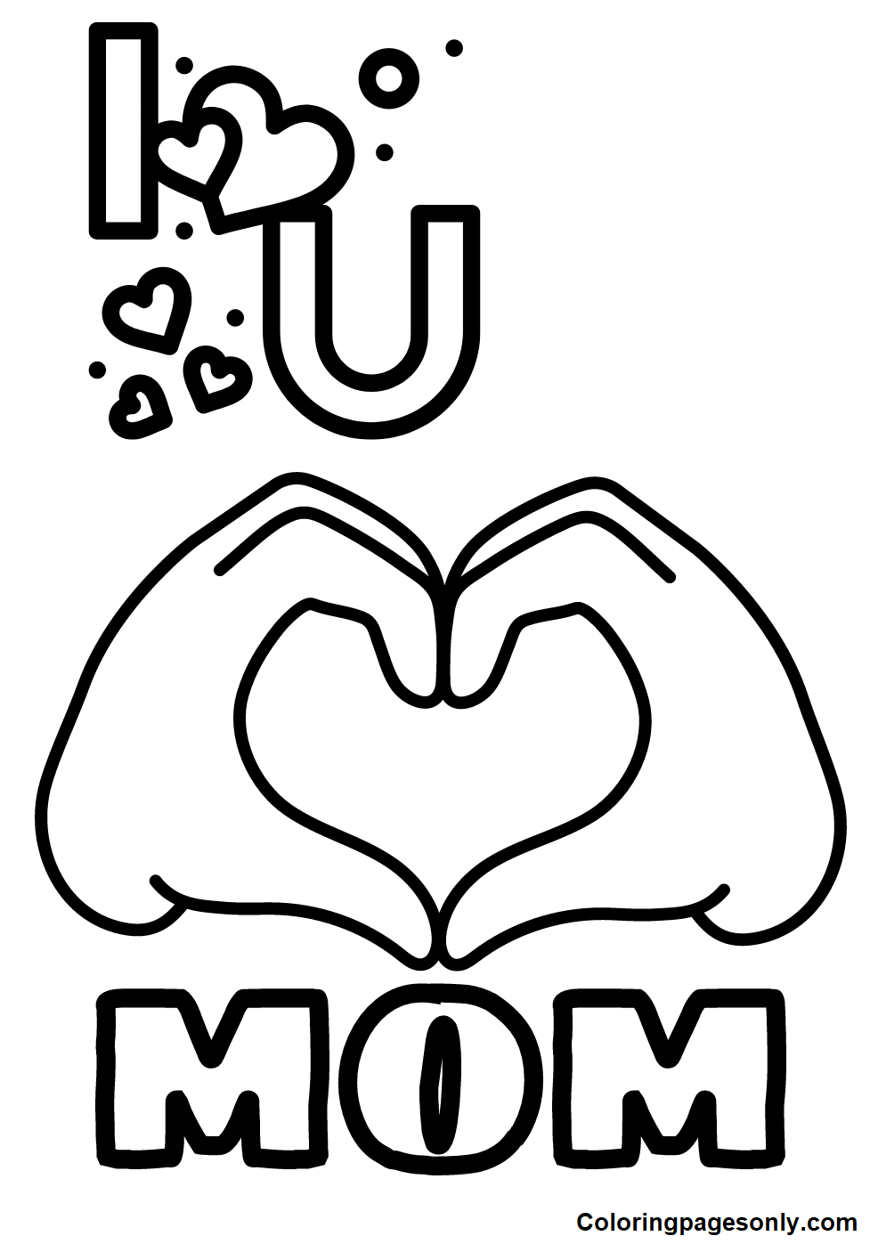 I love mom coloring pages printable for free download