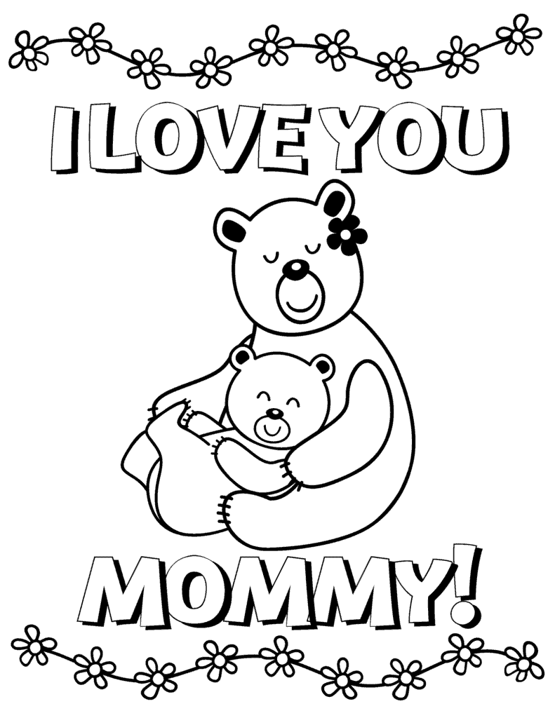 Free printable mothers day coloring pages for kids