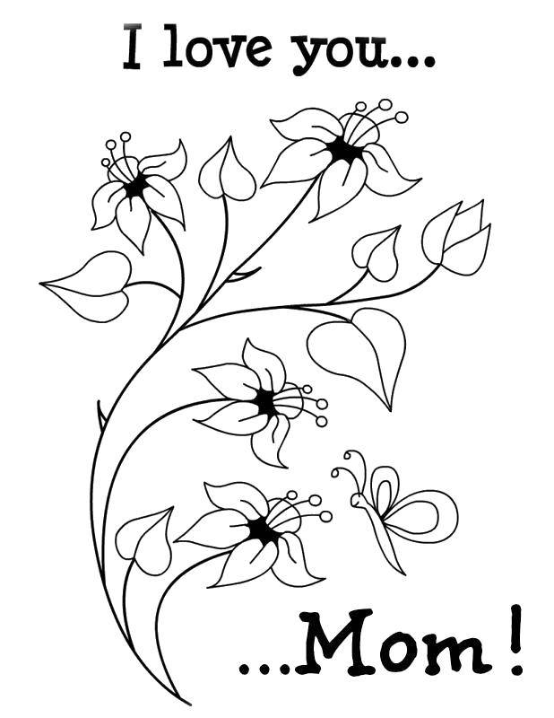 Online coloring pages coloring page i love you mom i love you download print coloring page