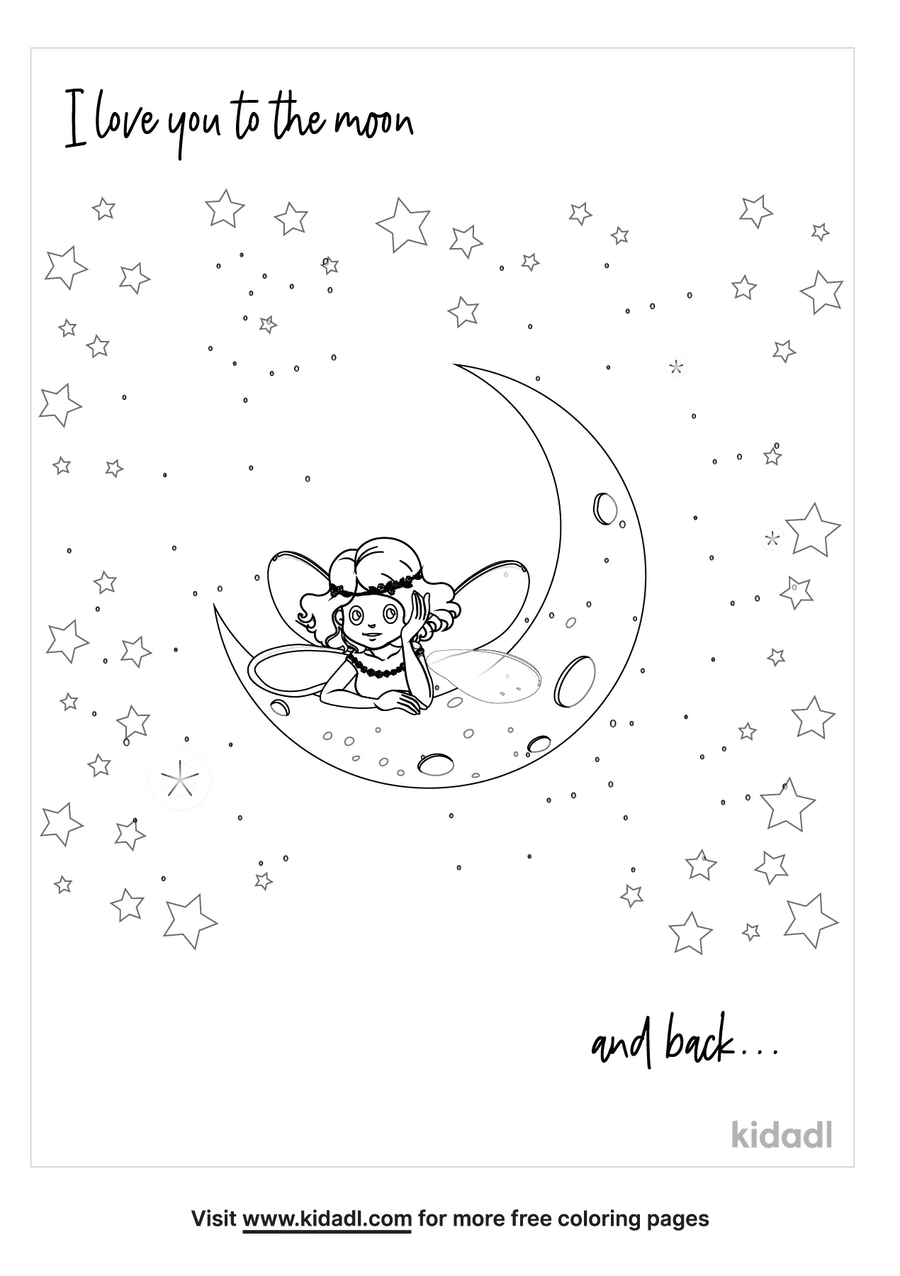 Free i love you to the moon and back coloring page coloring page printables