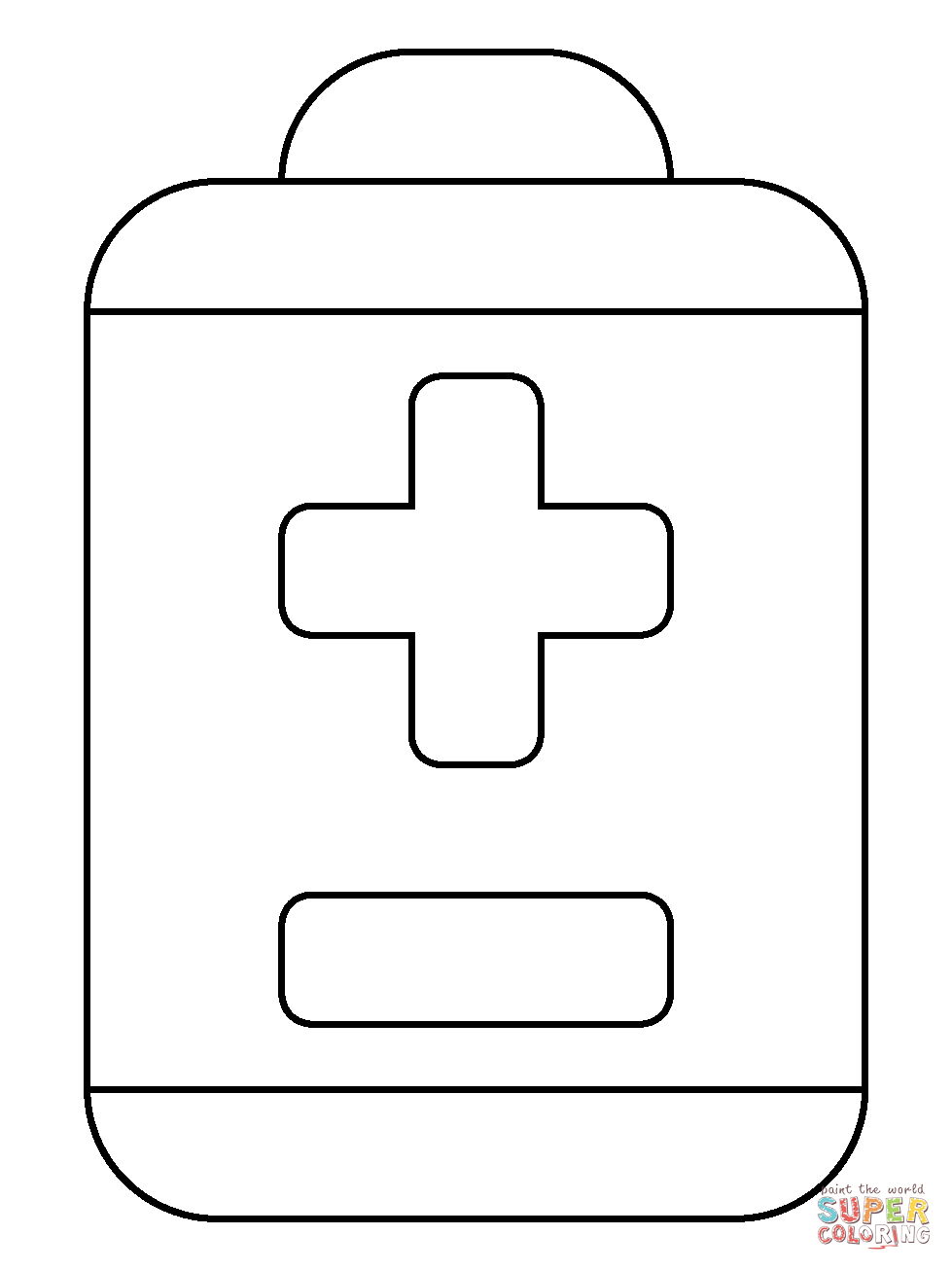 Battery emoji coloring page free printable coloring pages