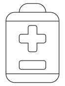 Low battery emoji coloring page free printable coloring pages