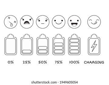 Battery emoji bilder stockbilder d