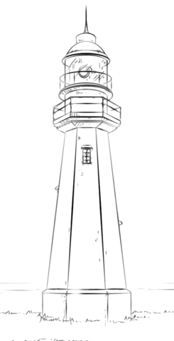 Low point lighthouse nova scotia coloring page free printable coloring pages