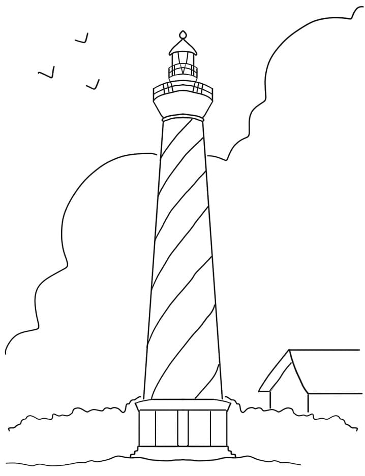 Lighthouse coloring pages by coloringpageswk on