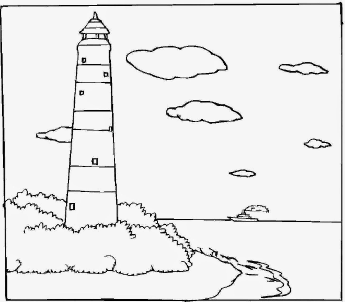 Free printable lighthouse coloring pages for kids coloring pages lighthouse coloring pages for kids