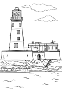 Low point lighthouse nova scotia coloring page free printable coloring pages