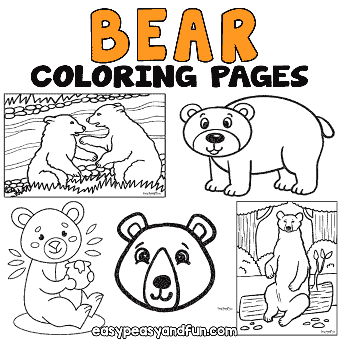 Bear coloring pages