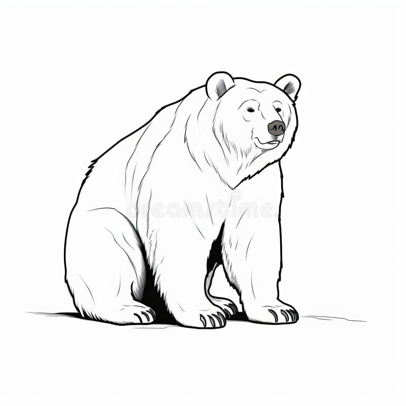 Polar bear coloring stock illustrations â polar bear coloring stock illustrations vectors clipart