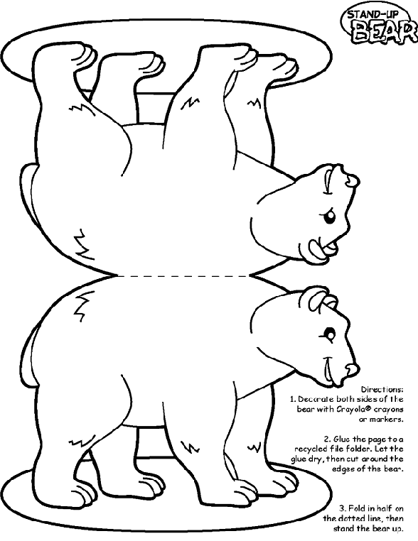 Bear coloring page