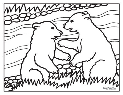 Bear coloring pages