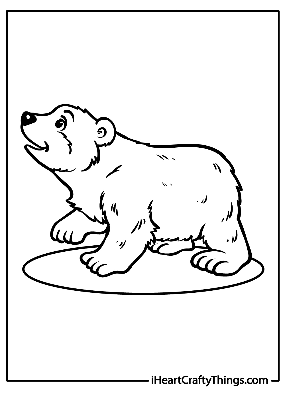 Polar bears coloring pages free printables