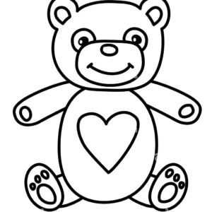 Teddy bear coloring pages printable for free download