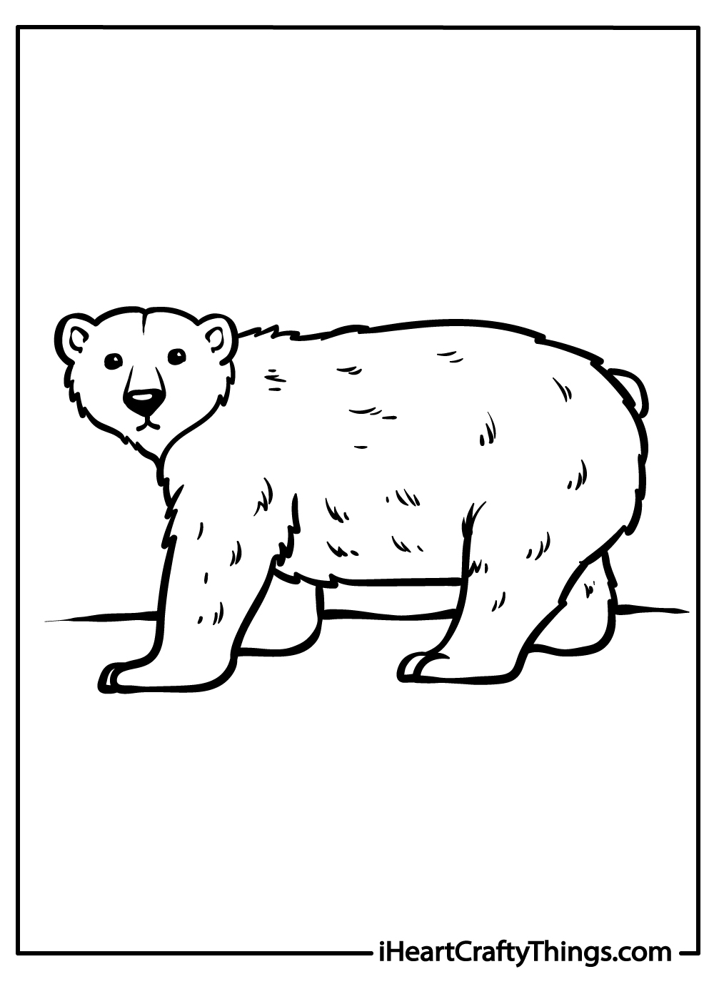 Polar bears coloring pages free printables