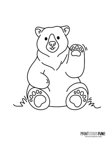 Explore the wild with bear clipart coloring plus engaging activities for kids at