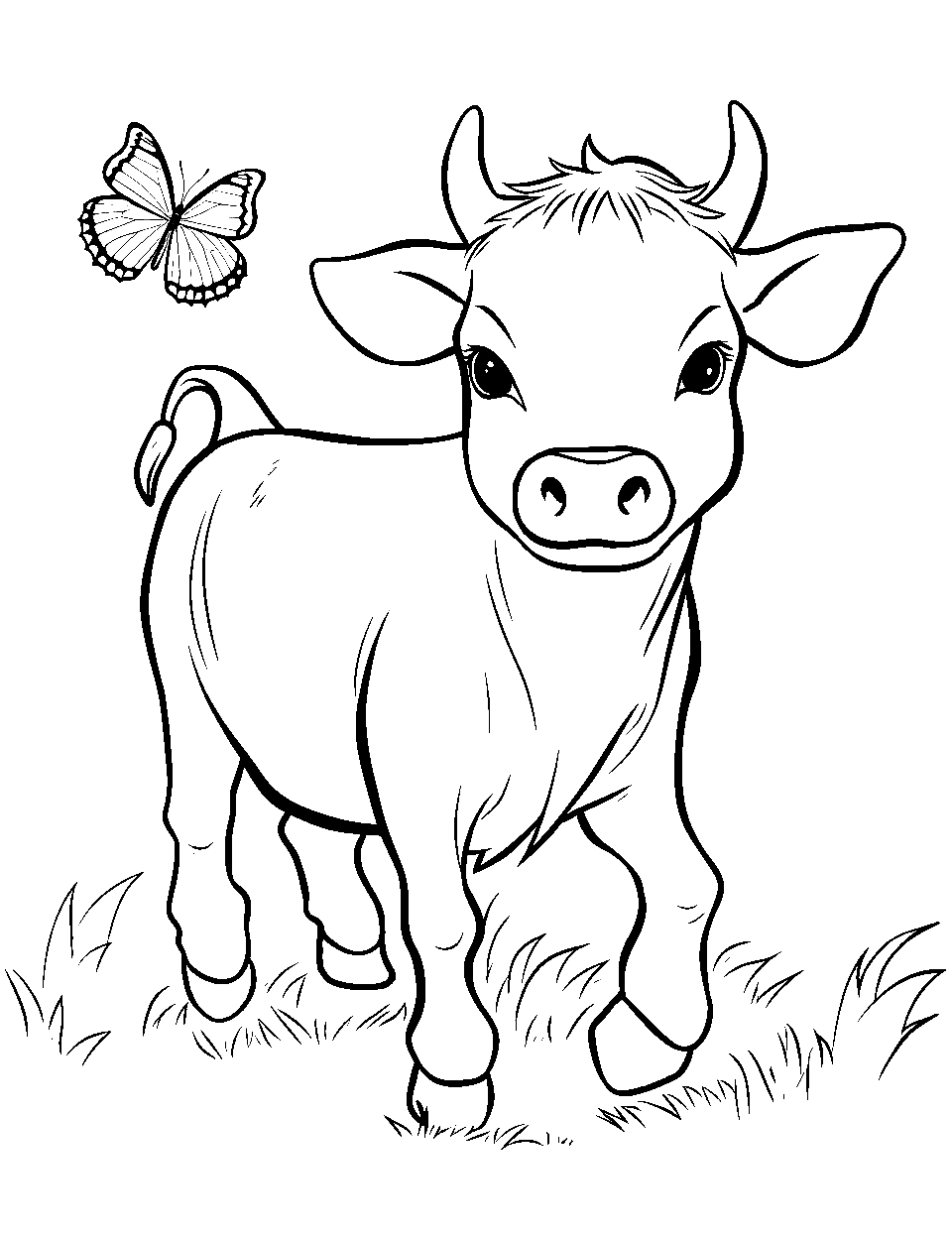 Cow coloring pages free printable sheets