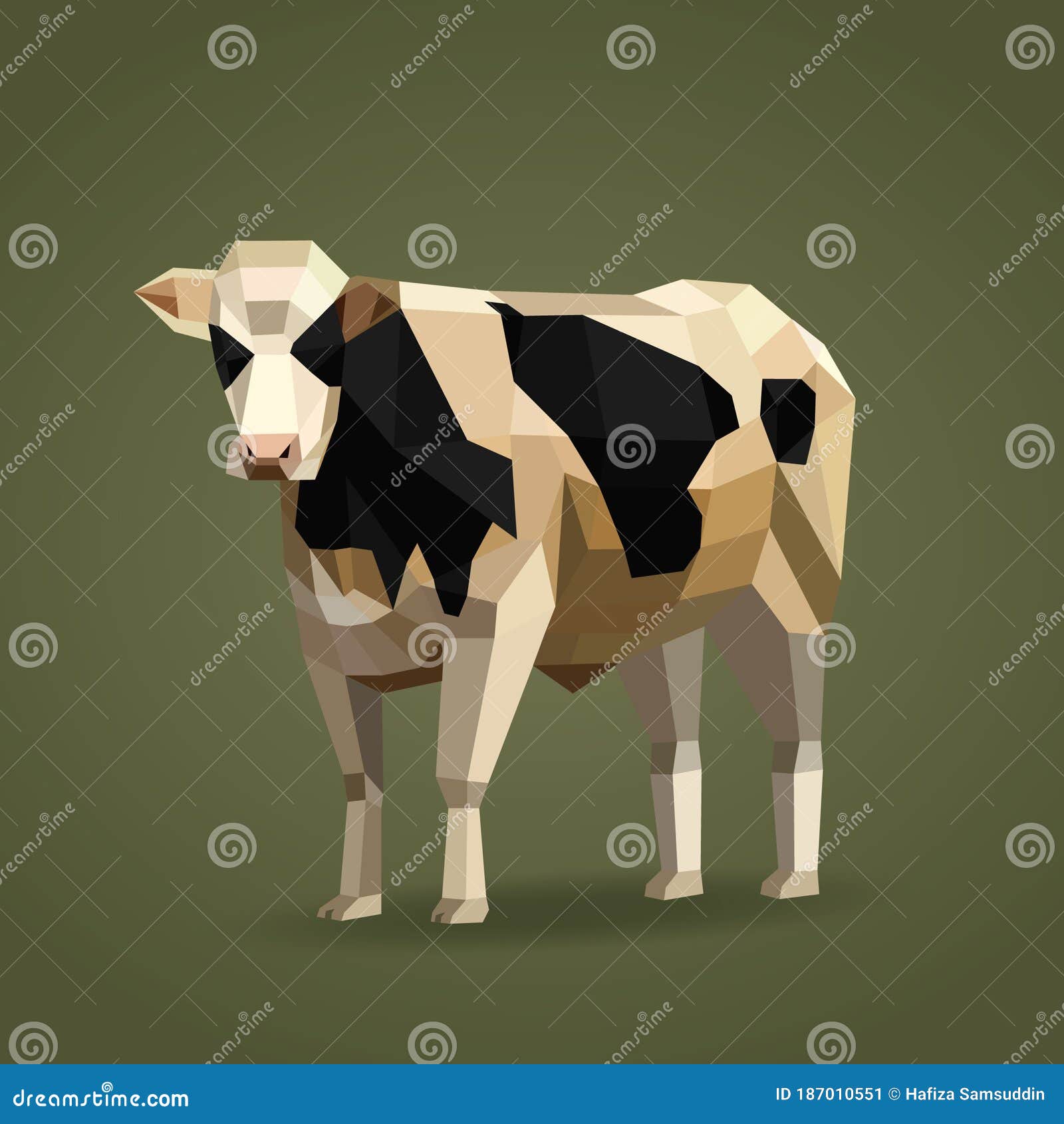 Cow polygonal stock illustrations â cow polygonal stock illustrations vectors clipart