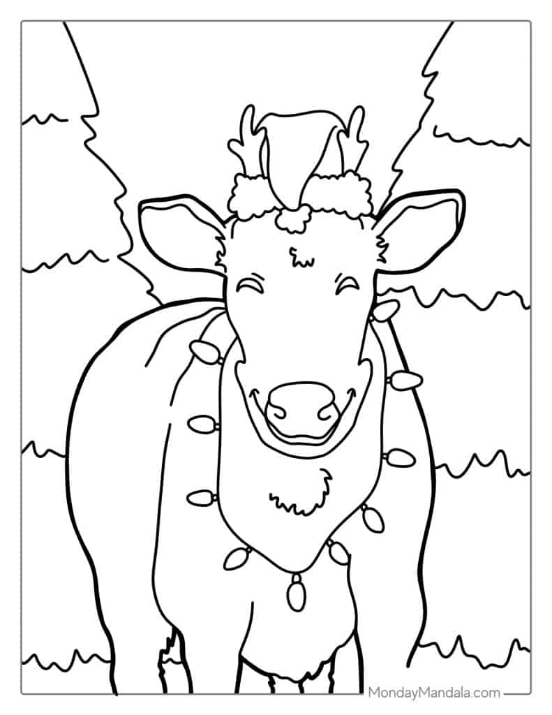 Cow coloring pages free pdf printables