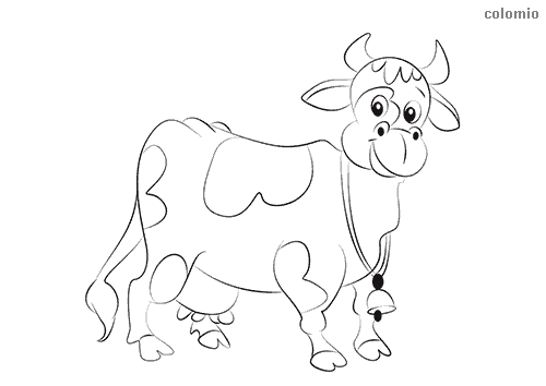 Cows coloring pages free printable cow coloring sheets