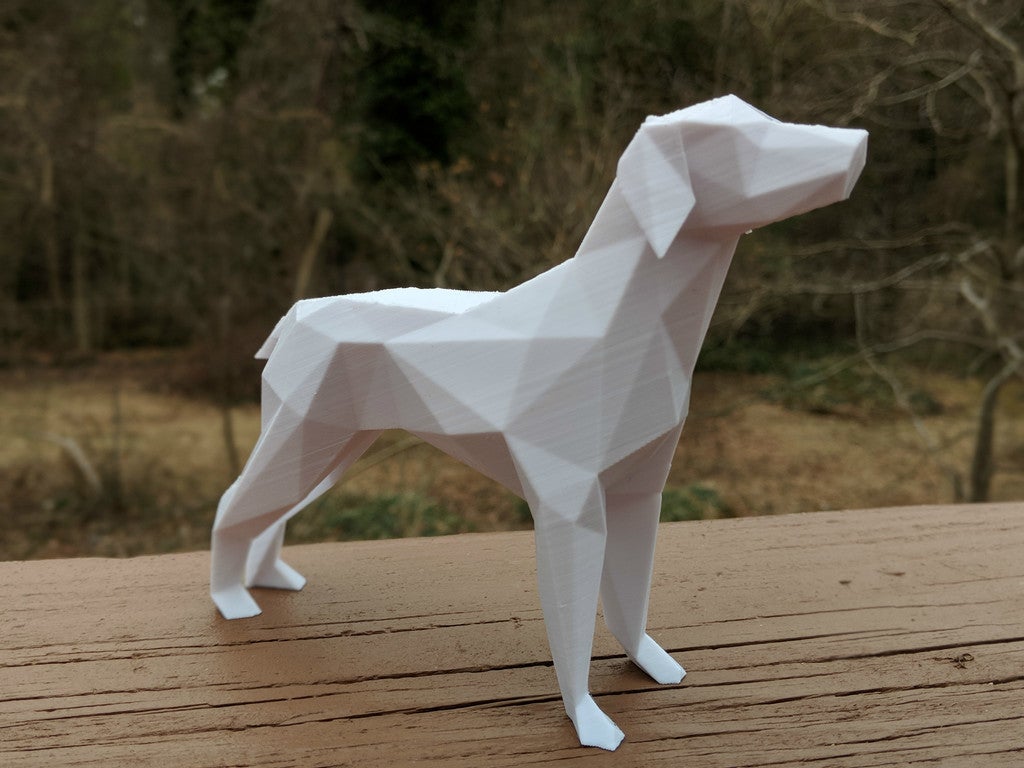 Low poly dog by andrewsink download free stl model