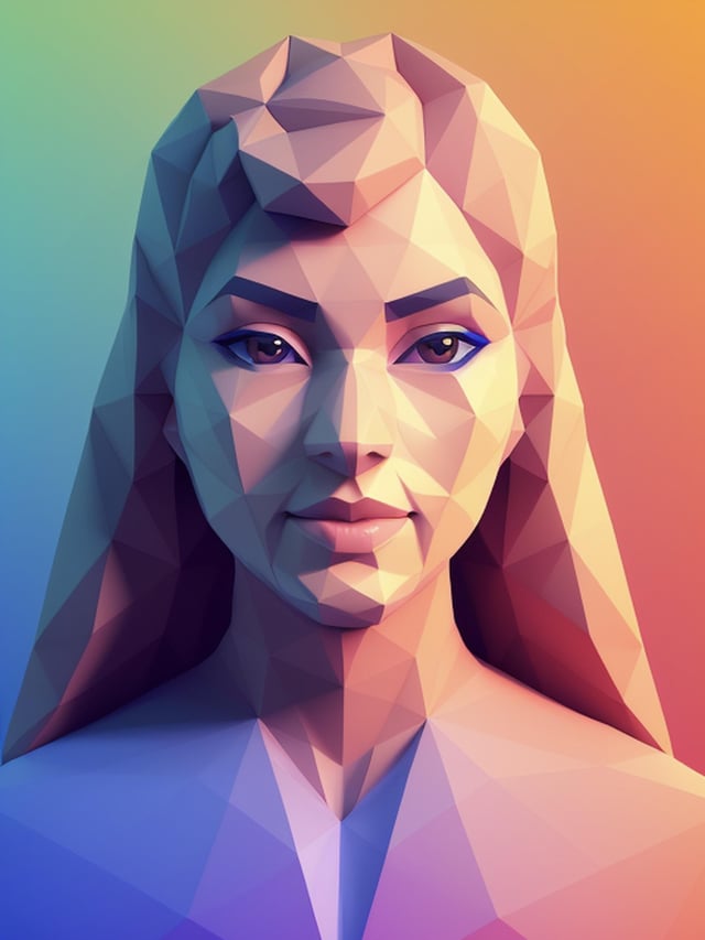 Low poly portraits rstablediffusion