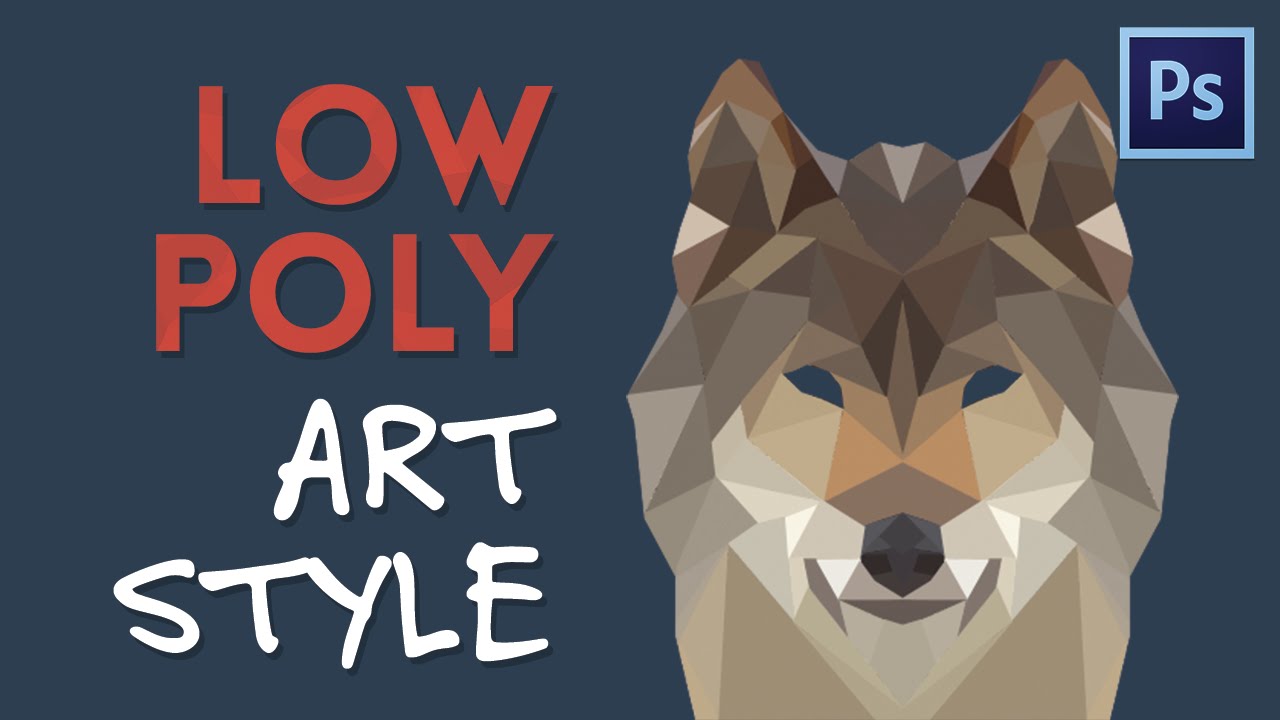 Low poly artwork fro photographs photoshop tutorial