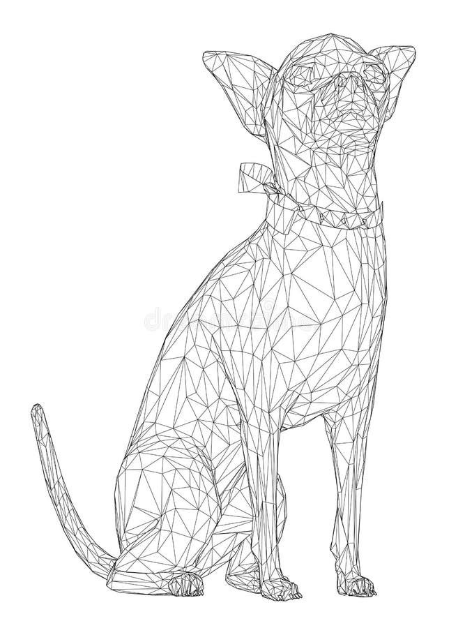 Wireframe dog stock illustrations â wireframe dog stock illustrations vectors clipart