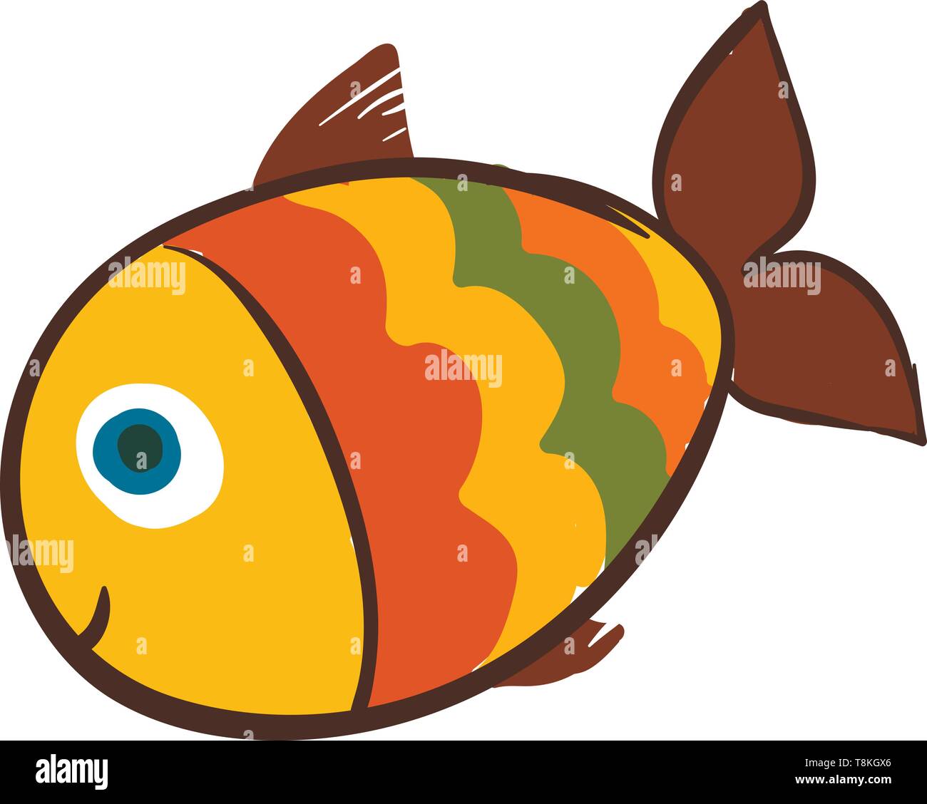 Fish colour stock vector images