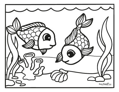 Fish coloring pages