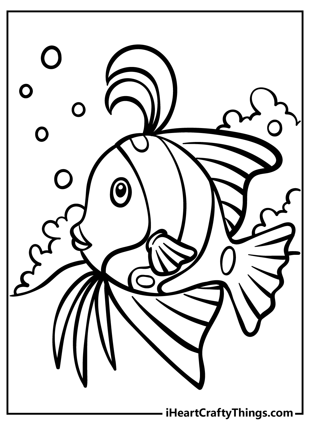 Fish coloring pages free printables