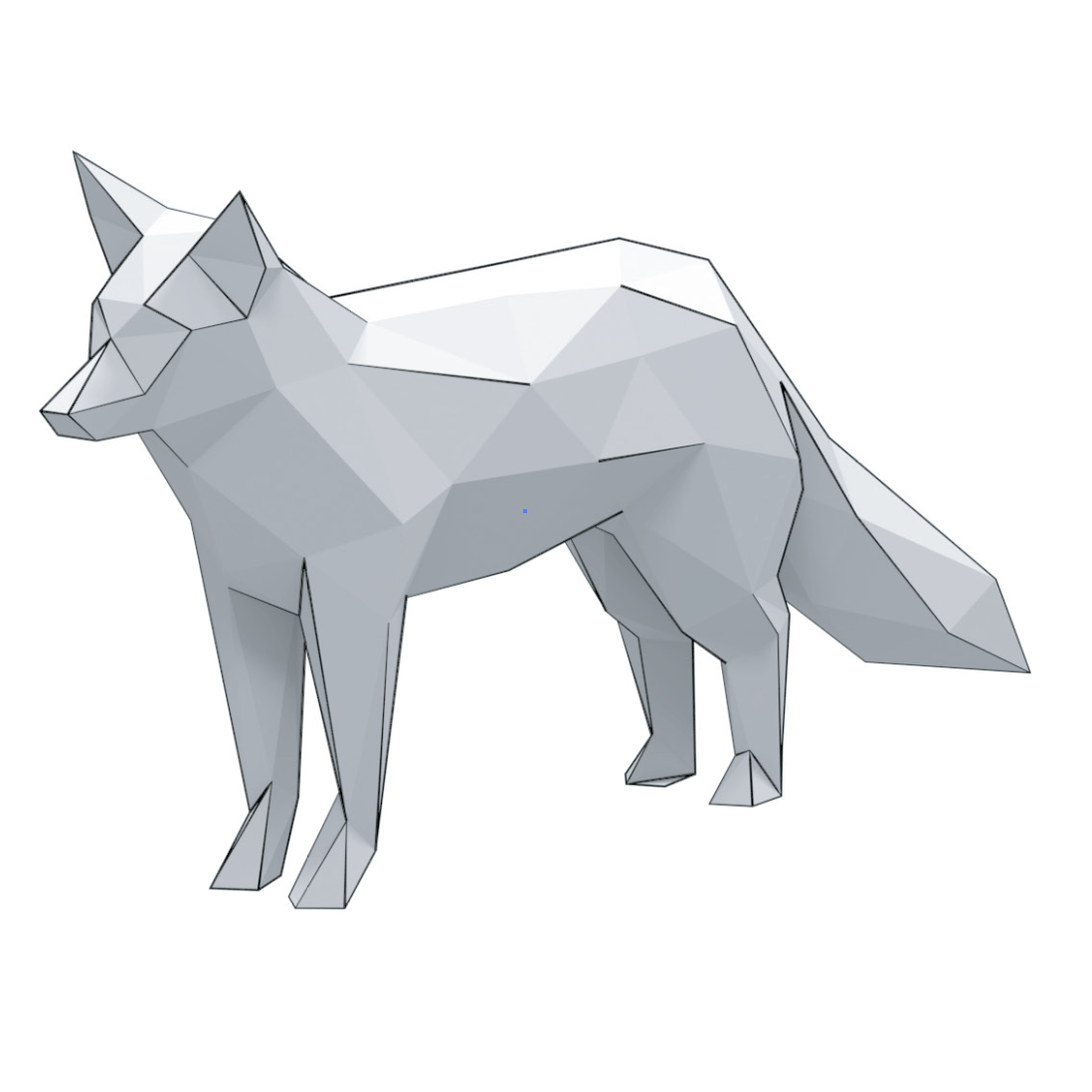 Fox d papercraft free printable papercraft templates