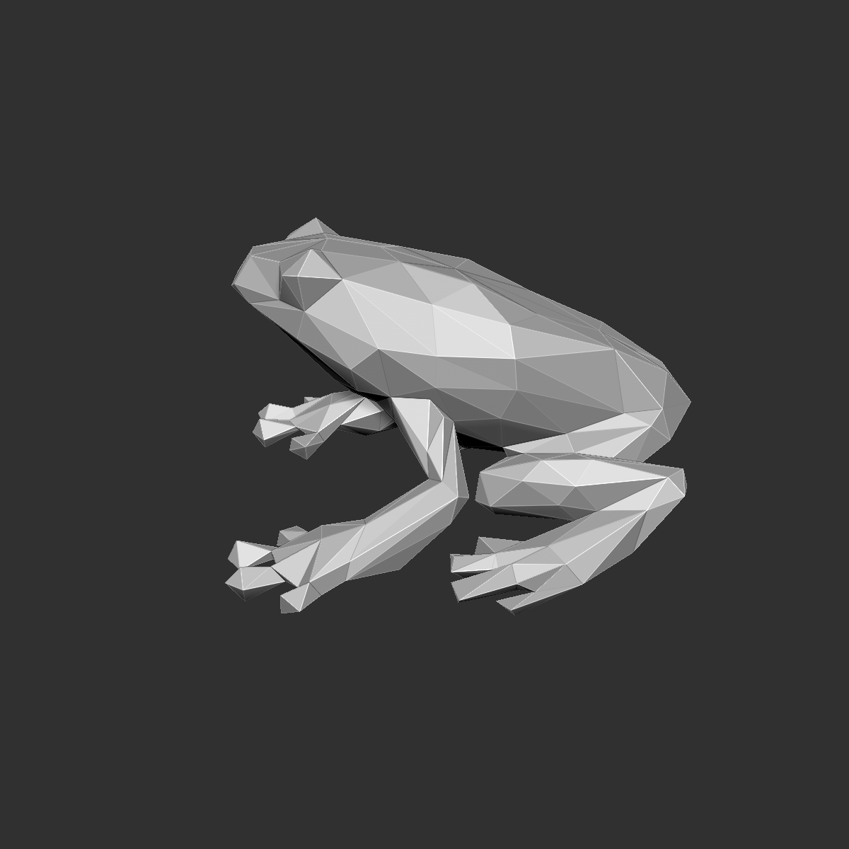 Stl file low poly frog ðãd printer design to downloadãcults