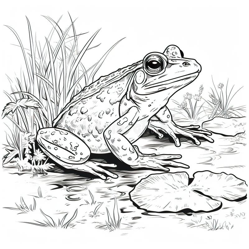 Amphibians coloring stock illustrations â amphibians coloring stock illustrations vectors clipart