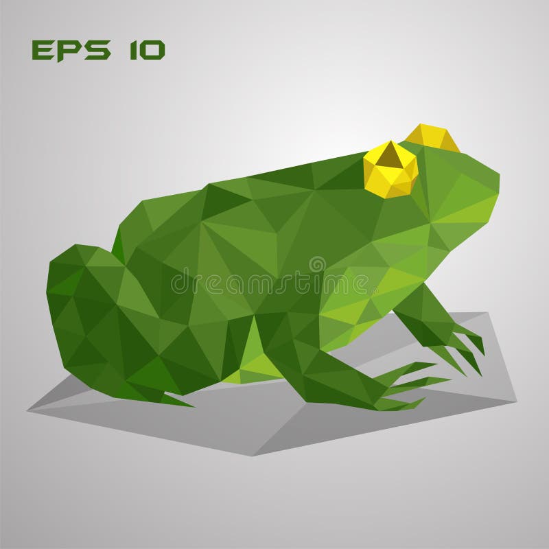 Frog low poly stock illustrations â frog low poly stock illustrations vectors clipart