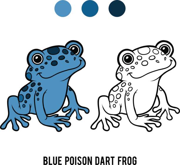 Blue spotted frog stock photos pictures royalty