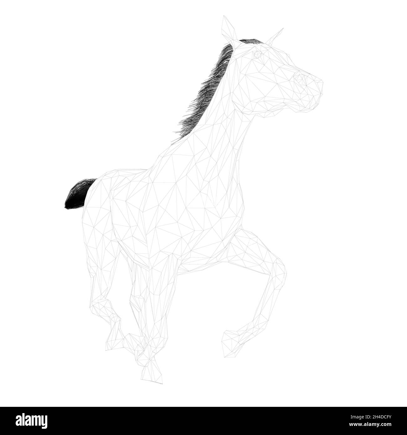 Horse colouring cut out stock images pictures