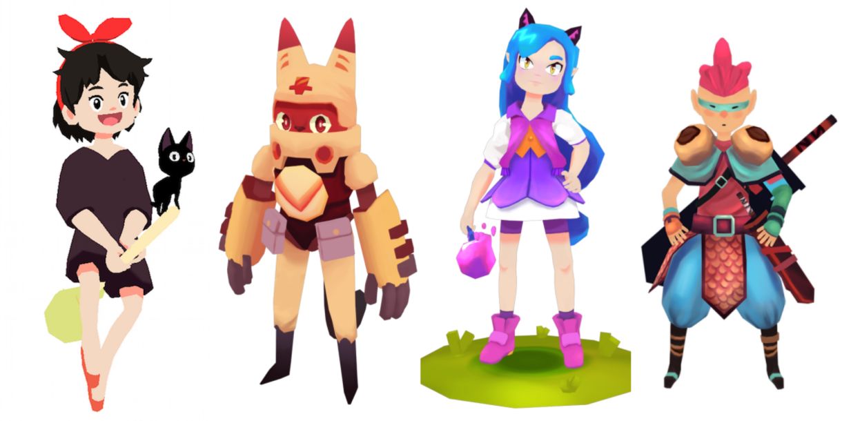 The soul of low poly characters