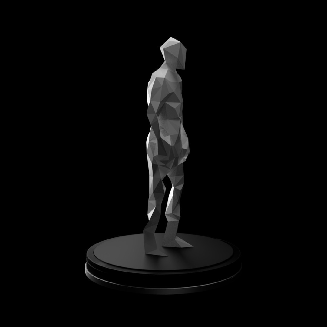 Free obj file low poly human âïãd printer model to downloadãcults