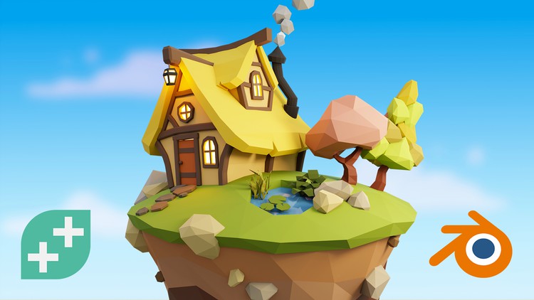 Low poly landscapes blender bite sized course