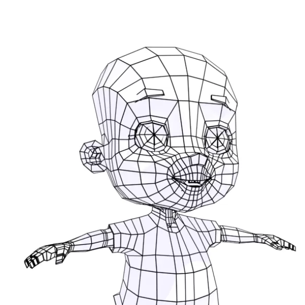 Cartoon boy d printing model