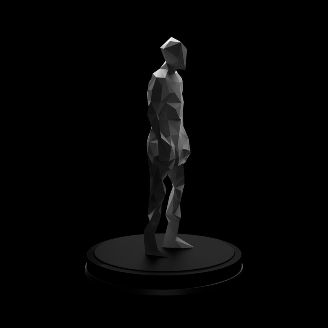 Free obj file low poly human âïãd printer model to downloadãcults