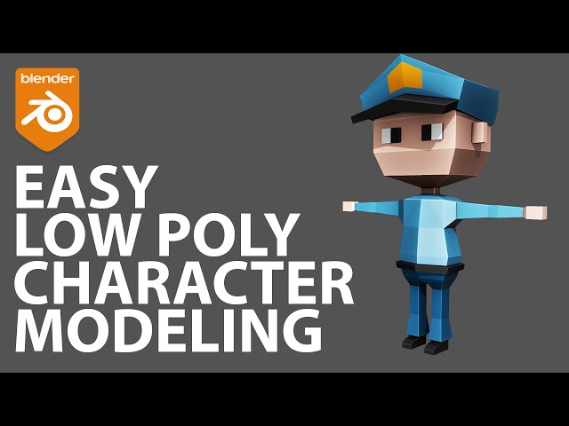 Easy low poly character odeling in blender x