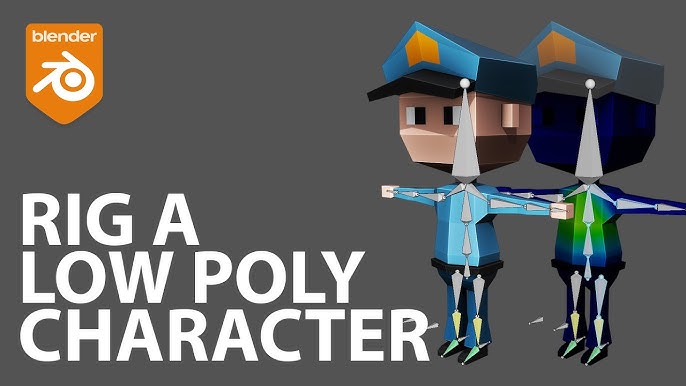 Easy low poly character odeling in blender x